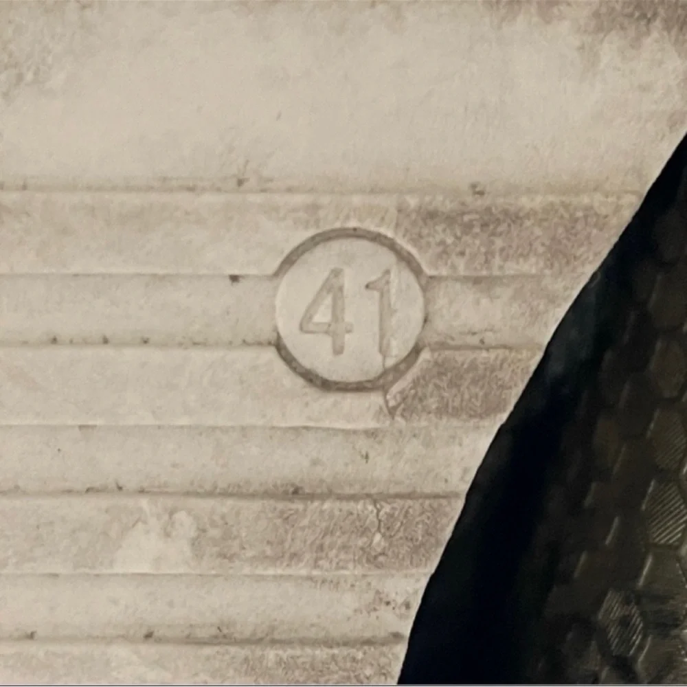 Silent D OHMY Modern Platform Wedge Bootie Sneaker Antique Gold Honeycomb Sz 41 - Picture 12 of 13